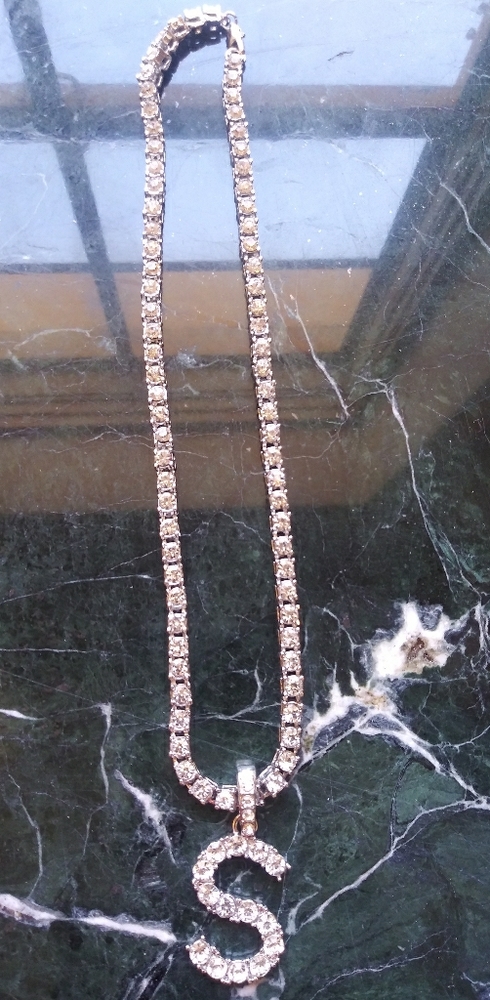 Iced out 18 inch tennis necklace